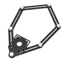 Drillpro Multi Template 6 Folding Ruler Measuring Tool Angle Ruler Foldable Ruler with Drill Guide