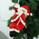 Santa Climbing On Rope Indoor Outdoor Christmas Tree Garden Decorations