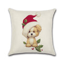 Merry Christmas Lovely Cats Dogs Cushion Covers Pillow Case Seat Sofa Pillow Cover