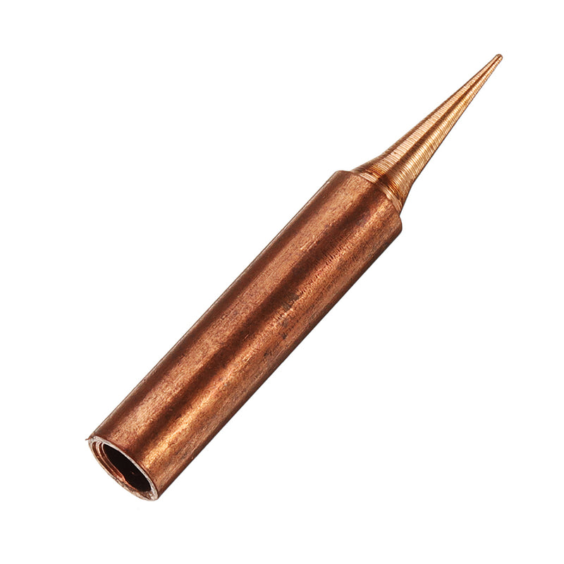 10Pcs Pure Copper Iron Tips 900M-T-I Soldering Tips for Soldering Rework Soldering Iron Station