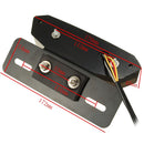 Motorcycle 12V LED Taillight Turn Signal Rear Brake License Plate Light Bracket