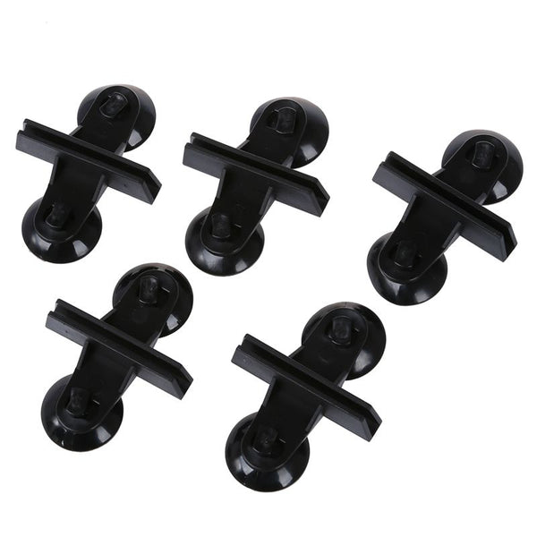 5pcs Divider Sheet Holder Suction Cup for Aquarium Fish Tank Black U1S8