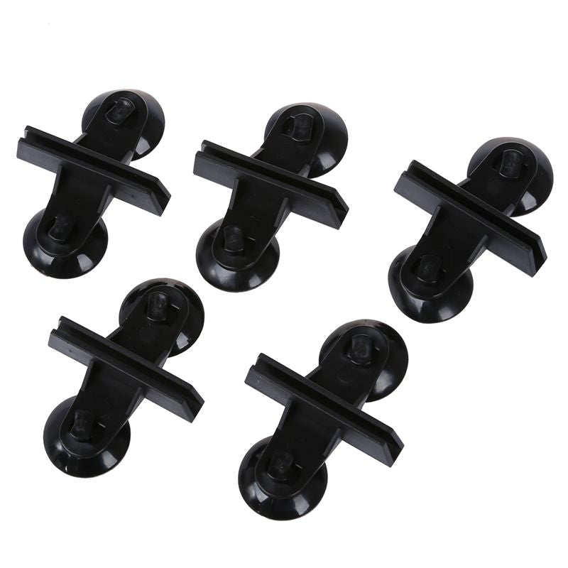 5pcs Divider Sheet Holder Suction Cup for Aquarium Fish Tank Black U1S8