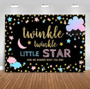 Photography Backdrop Twinkle Little Star Background Kids Birthday Photo Studio Decorations