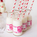 25Pcs Paper Straws For Birthday Wedding Decoration Party Straws Supply Creative Paper Drinking Straw