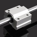 Machifit SCS8UU/SK8 8mm Shaft 200-1000mm Length Optical Linear Rail Guide Support CNC Set