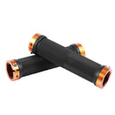 Pair Mountain Bike Cycling Double Lock Handlebar Grips Golden W8V9
