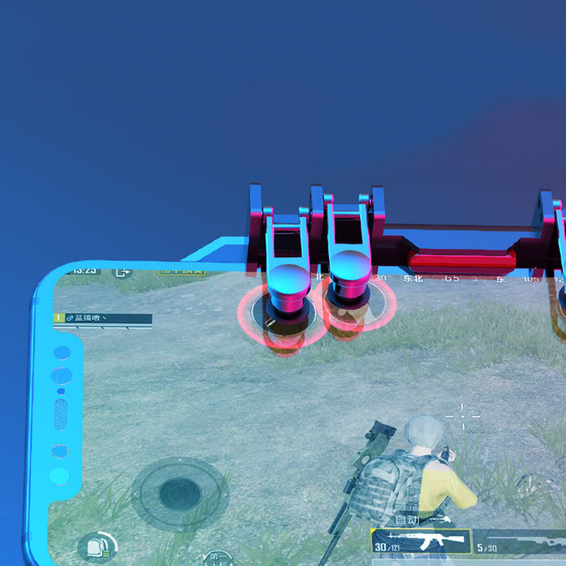 MEMO AK88 Heat Dissipation Six Finger All-in-One PUBG Mobile Game Controller Free Fire Key Button Joystick Gamepad L1 R1 PUBG Trigger for all Mobile Phone