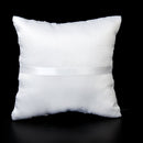 Almohada De Anillo De Boda Almohada CojÃ­n - Blanco 15cmx15cm
