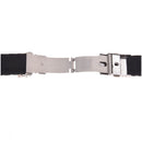 Black Silicon Strap Waterproof Watchband Diving Belt Clasp 20 mm