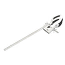 4 Prongs Long Handle Clamp Flask Clip with Rubber Protective Cover Jaws Adjustable Pipe Holder