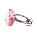 Artificial Diamond Pink Towel Ring Keychain for the wedding