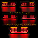 12LED Motorcycle Flowing Signal Brake Stop Tail Light For Honda MSX125 CBR650F CTX700 CTX700N