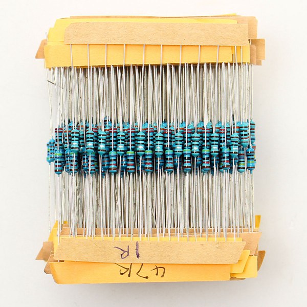 500pcs 50 Value 1/4W 0.25W 1% Metal Film Resistor Assortment Kit