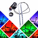 BIKIGHT MTB Bicycle Fork Light Strip Light Bar 12 LED 8 Modes Waterproof Wheel Lamp