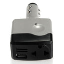 USB Car Charger Adapter Converter for Mobile Lighter DC12V / 24V to 220V Bl F7N3