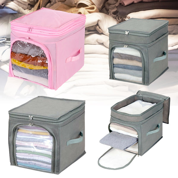 Foldable Storage Bags Clothes Blanket Quilt Closet Sweater Organizer Box Pouch Clothes Storage Bag