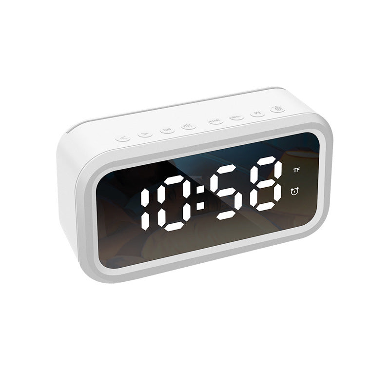 FY101 Digital Alarm Clock bluetooth Speaker FM Radio Payment Broadcast LED Table Clock Time Date Temperature Display Home Decorations