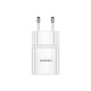 USAMS 2.1A Single Port Fast Charging USB Charger Adapter EU Plug Suitable For iPhone X XS HUAWEI P30 Mate20 XIAOMI MI9 S10 S10+