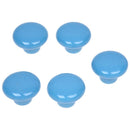 5 x Round Ceramic Cabinet/Drawer/Cupboard/Bin Pull Knobs Handles---Blue N6C6