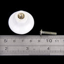 5 x Round Ceramic Cabinet/Drawer/Cupboard/Bin Pull Knobs Handles---White