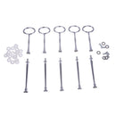 5 Wedding Metal 2 Tier Cake Stand Center Handle Rods Fittings Kit E8R4