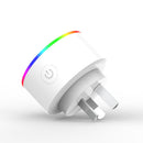 XS-A18 AC100-240V 10A AU Plug Smart RGB LED Light Smart Wifi Socket Voice Control Works With Alexa Google Home