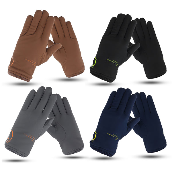 Mens Windproof Winter Driving Gloves Touch Screen Outdoor Skiing Warm Thermal