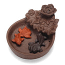 Porcelain Backflow Cone Incense Burner Buddha Ceramic Buddhist Sandalwood Holder Fish Decor