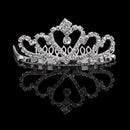 Flower Rhinestone Bridal Tiara Crown w/ Comb Pin for Wedding/Engagement/Pro