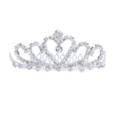 Flower Rhinestone Bridal Tiara Crown w/ Comb Pin for Wedding/Engagement/Pro