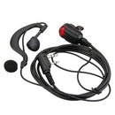 Ear-Hook LED Headset Earphone Earpiece for Kenwood Walkie Talkie Radio