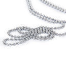 Approx. 1M 2.4mm stainless steel Beaded Chain for DIY Craft Jewellery J9H3