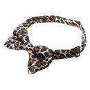 Mens Tuxedo Leopard Print Bow Tie Bowtie Necktie Brown