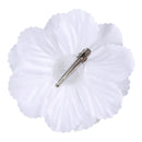 Rhinestone Peony Flower Hair Clip for Girl Toddler Lady White T8R1