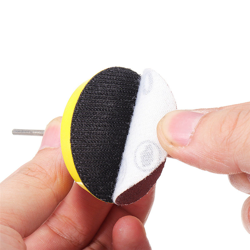60pcs 50mm Sanding Disc Sandpaper with  Backing Pad for Dremel Rotary Tool