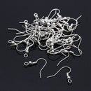 300pcs Alloy Earring Hooks Brackets Clamps Q4G4