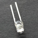 50 Pcs 3mm White Light Discrete LED Bulb Light Luminous Diode S6U7