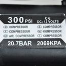 12v Car Auto Electric Pump Air Compressor Portable Tire Inflator 300ps R1O5
