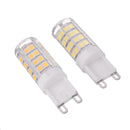 AC110-240V 5W G9 2835 Pure White Warm White No Strobe 52 LED Ceramic Corn Light Bulb for Outdoor Use