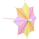 Approx. 145Pcs of Eight-Square Paper Cocktail Drink Sticks Parasol Umbrella A3Q3