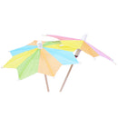Approx. 145Pcs of Eight-Square Paper Cocktail Drink Sticks Parasol Umbrella A3Q3