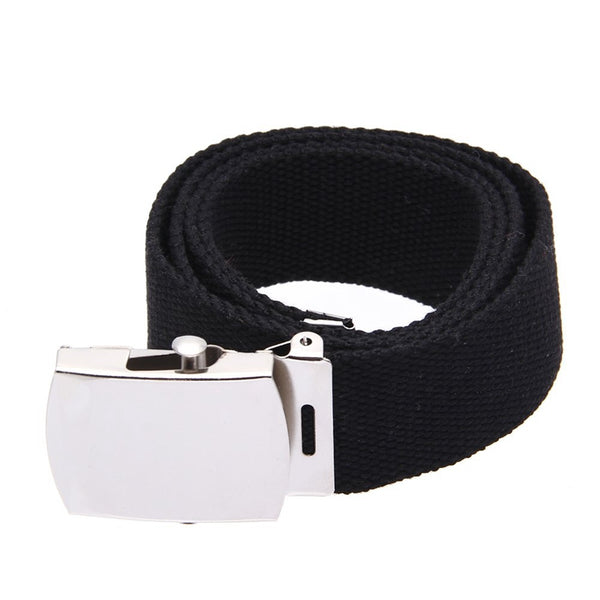5X(Cloth belt waistband Band Belt Black Men 38mm Y1T5)