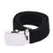 5X(Cloth belt waistband Band Belt Black Men 38mm Y1T5)