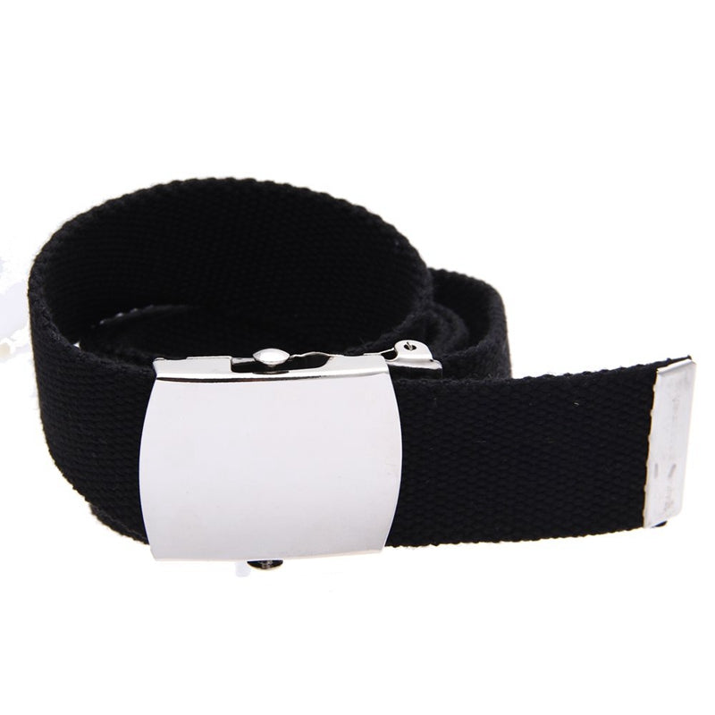 5X(Cloth belt waistband Band Belt Black Men 38mm Y1T5)