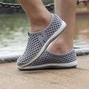 Men Hollow Out Sandals Shoes Breathable Casual Flats Beach Sunmmer