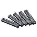 5 Pcs 600V 15A 12 Positions 12P Dual Rows Covered Barrier Screw Terminal Bl B9O5