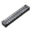 5 Pcs 600V 15A 12 Positions 12P Dual Rows Covered Barrier Screw Terminal Bl B9O5
