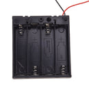 2Pcs 4 x AA 6V Battery Holder Storage Case Wired ON/OFF Switch w Cover G8M9