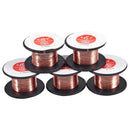 5 Pcs 0.1mm Diameter Copper Soldering Solder Enamelled Reel Wire Z9X4